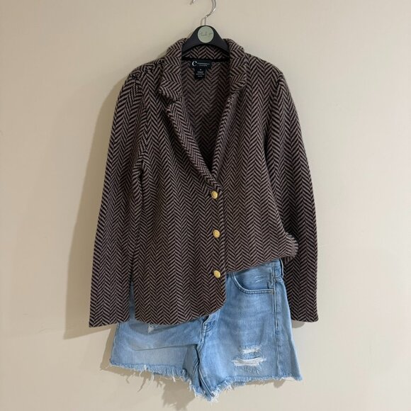 [C by Bloomingdale’s] 100% Cashmere Notch Lapel Blazer – Size M - Picture 5 of 5